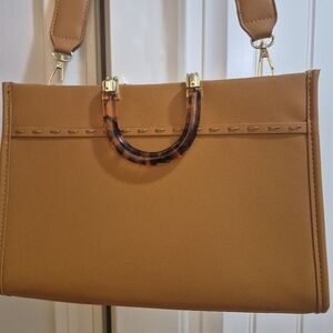 Tortoise Shell Top Handle Crossbody Shoulder Bag. NWOT